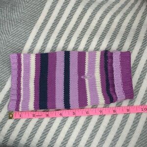 Puppy Dog Sweater Purple Navy White Stripes Extra Extra Small Turtleneck XXS